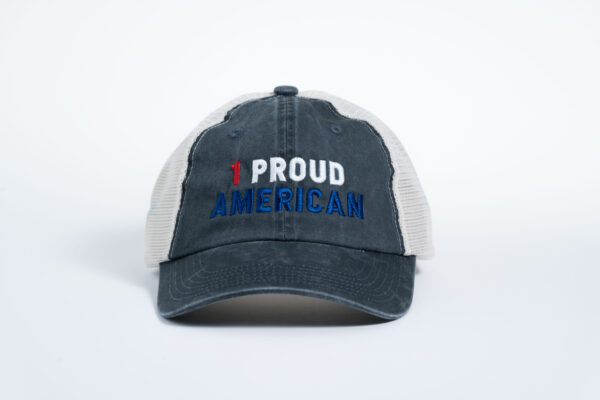 Stlye _ C943 Port Authority® Beach Washed Soft Mesh Back Cap COAL STONE – RED WHITE BLUE TEXT (1)