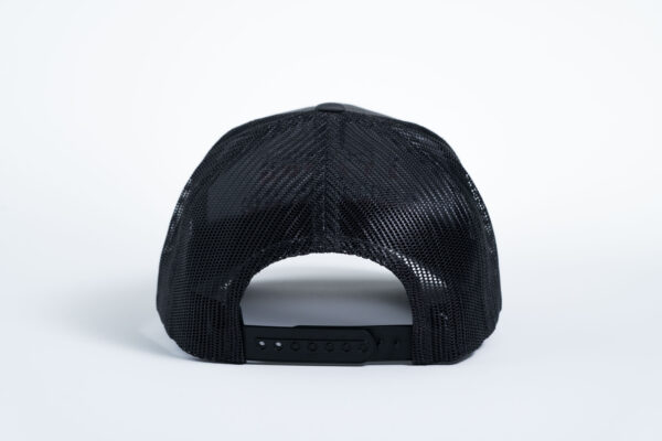 Style _ 6606 Yupoong Classics Retro Trucker Cap CHARCOAL BLACK WITH OFFICIAL LOGO (3)