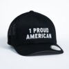 Style _ C812 Port Authority® Flexfit® Mesh Back Cap BLACK with BLACK MESH WITH ALL WHITE TEXT (2)