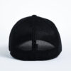 Style _ C812 Port Authority® Flexfit® Mesh Back Cap BLACK with BLACK MESH WITH ALL WHITE TEXT (3)