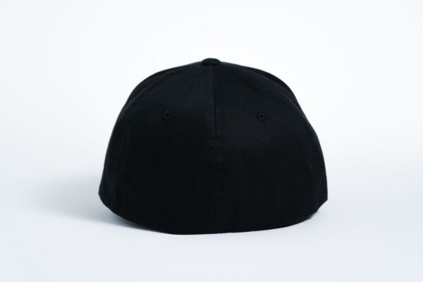 Style _ C813 Port Authority® Flexfit® Cotton Twill Cap SOLID BLACK WITH OFFICIAL LOGO (3)